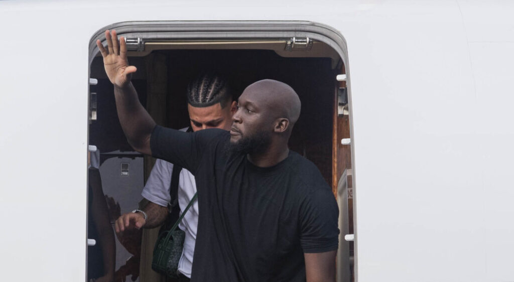 AS Roma New Signing Romelu Lukaku Arrives In Rome