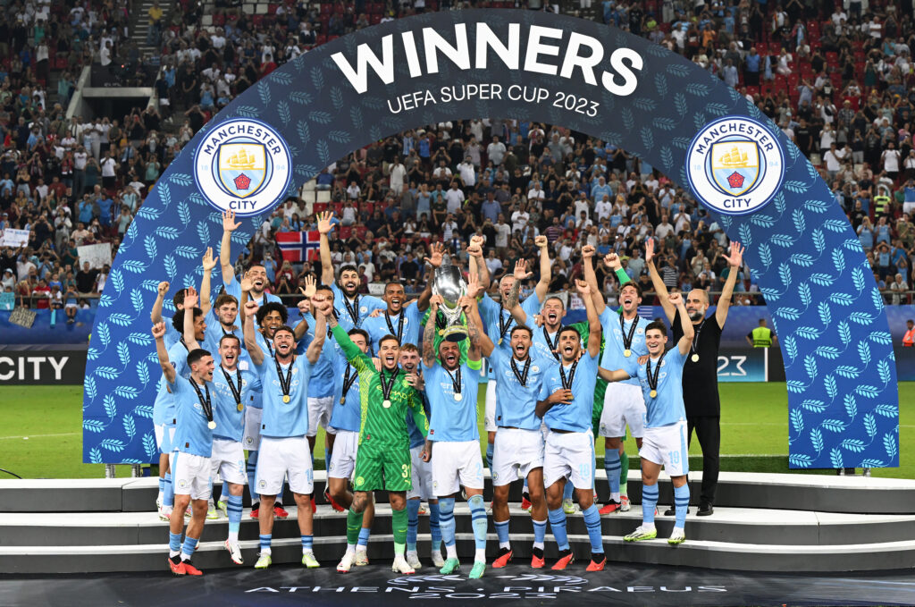 Manchester City FC v Sevilla FC - UEFA Super Cup 2023
