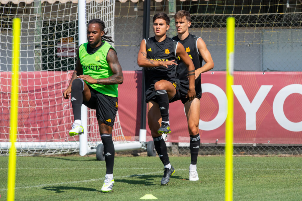 sanches dybala AS Roma Training Session