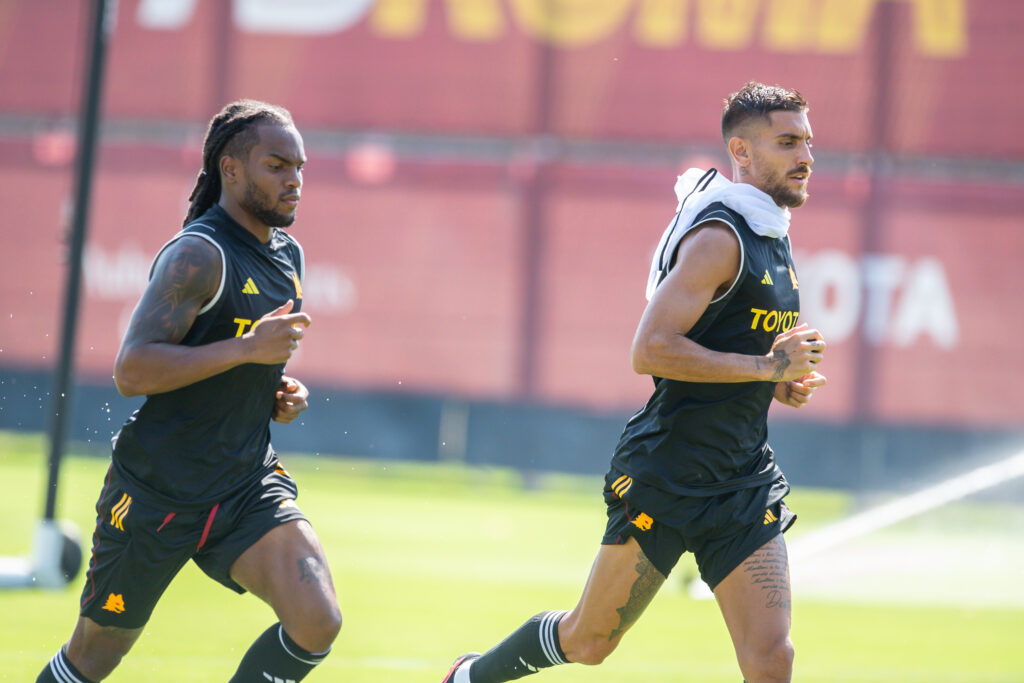 pellegrini renato sanches As Roma Training Session