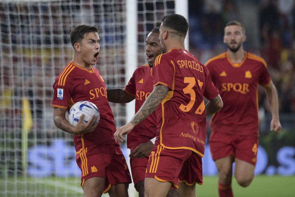 dybala sanches spinazzola AS Roma v Empoli FC - Serie A TIM