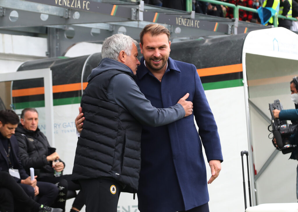 mourinho zanetti Venezia FC v AS Roma - Serie A