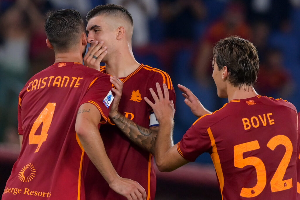 mancini cristante bove AS Roma v Empoli FC - Serie A TIM