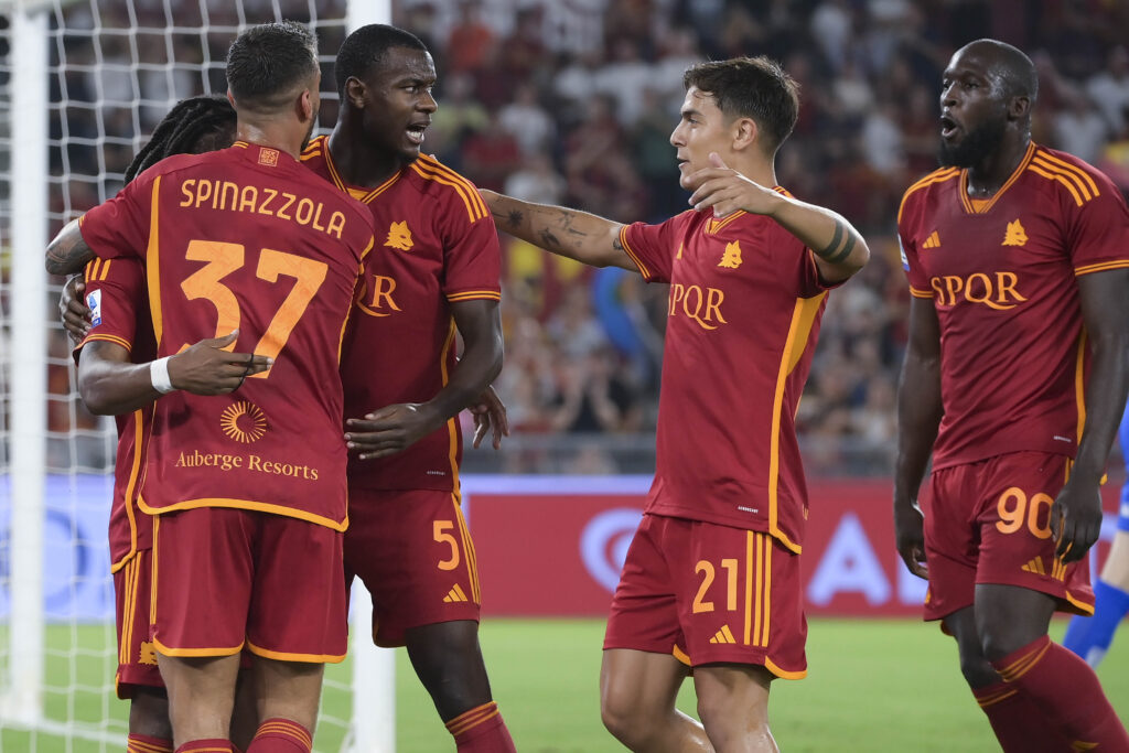dybala ndicka spinazzola AS Roma v Empoli FC - Serie A TIM