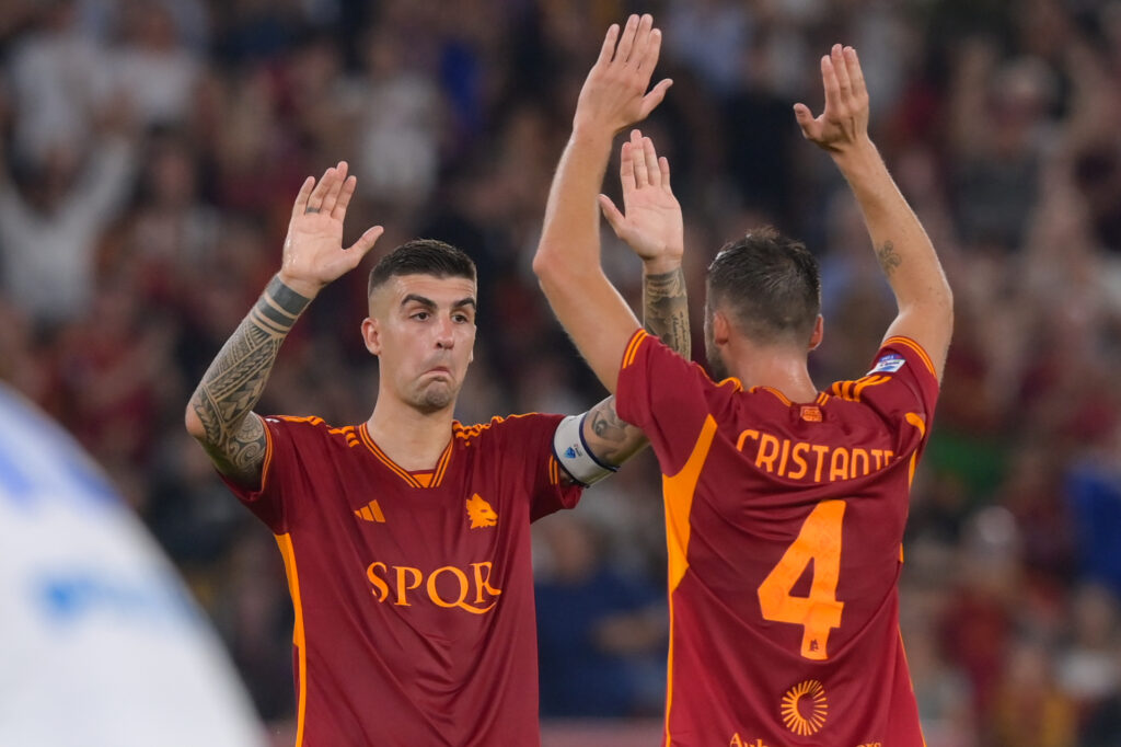 cristante mancini AS Roma v Empoli FC - Serie A TIM