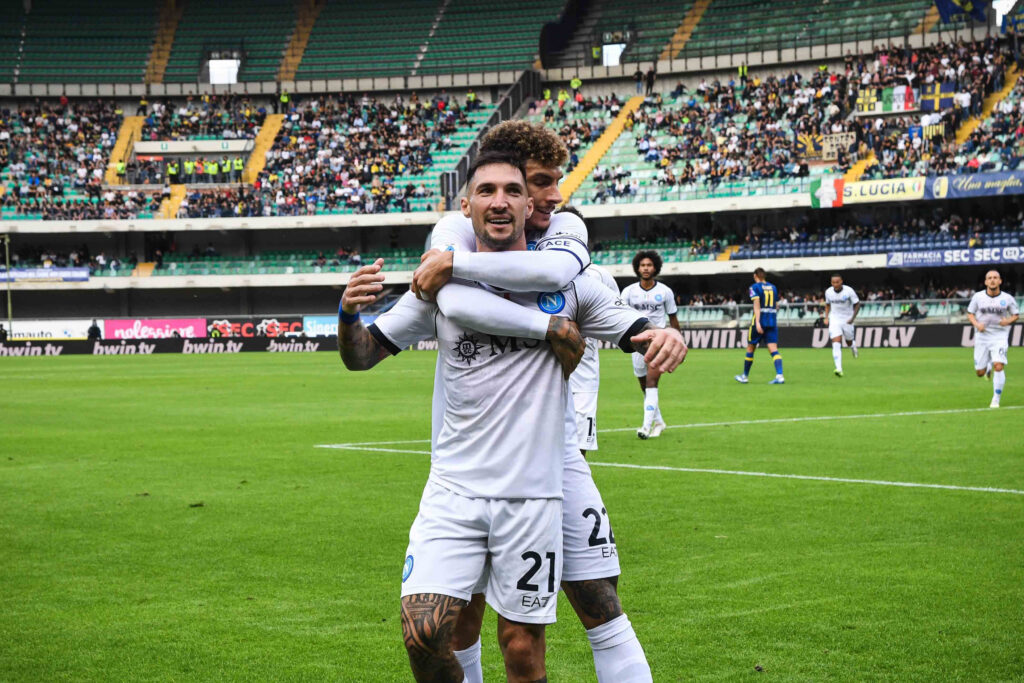 di lorenzo politano Hellas Verona FC v SSC Napoli - Serie A TIM