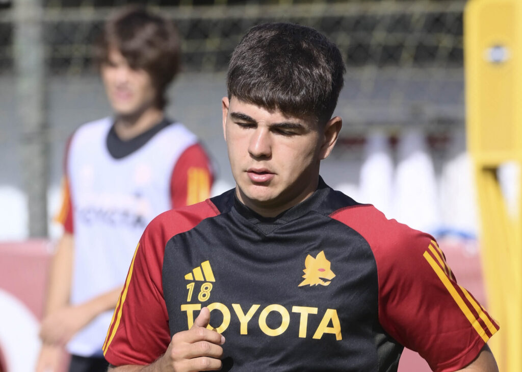 Manuel Nardozi, AS Roma Training Session