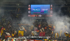 Curva Sud AS Roma v SK Slavia Praha: Group G - UEFA Europa League 2023/24