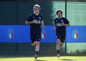 Zaniolo Tonali Italy U21 Training Session &amp; Press Conference