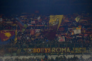 Settore ospiti roma FC Internazionale v AS Roma - Serie A TIM