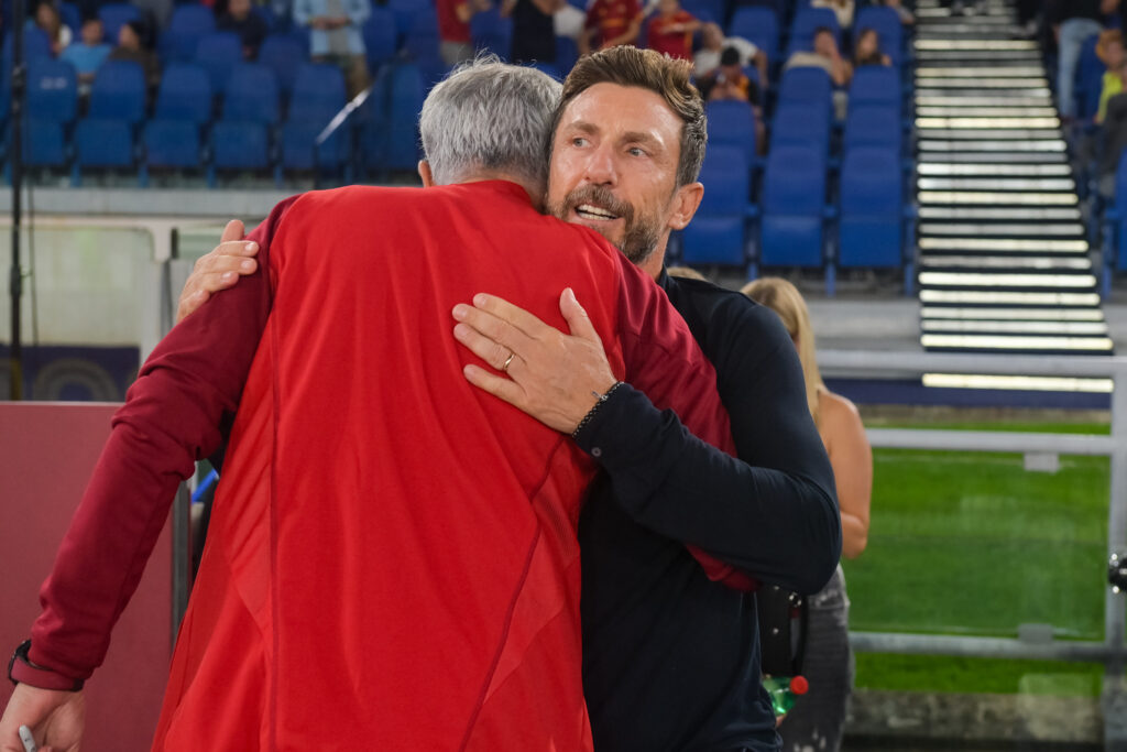 mourinho di francesco AS Roma v Frosinone Calcio - Serie A Tim