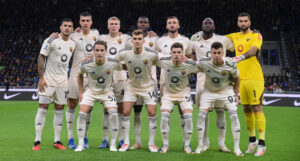 squadra maglia bianca FC Internazionale v AS Roma - Serie A TIM