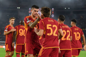 Bove Mancini AS Roma v SK Slavia Praha: Group G - UEFA Europa League 2023/24