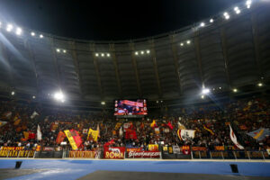 Curva Sud AS Roma v SK Slavia Praha: Group G - UEFA Europa League 2023/24