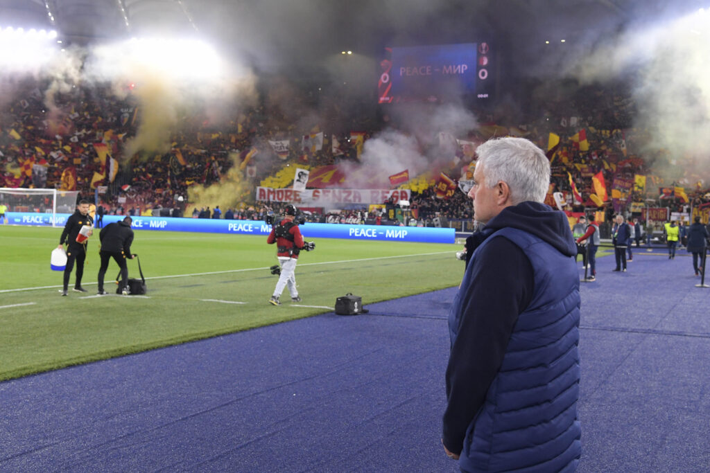 mourinho as roma AS Roma v Feyenoord: Quarterfinal Second Leg - UEFA Europa League