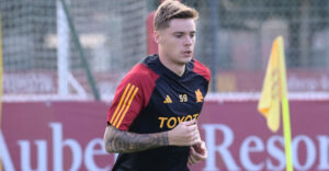 Zalewski AS Roma Training Session - UEFA Europa League 2023/24