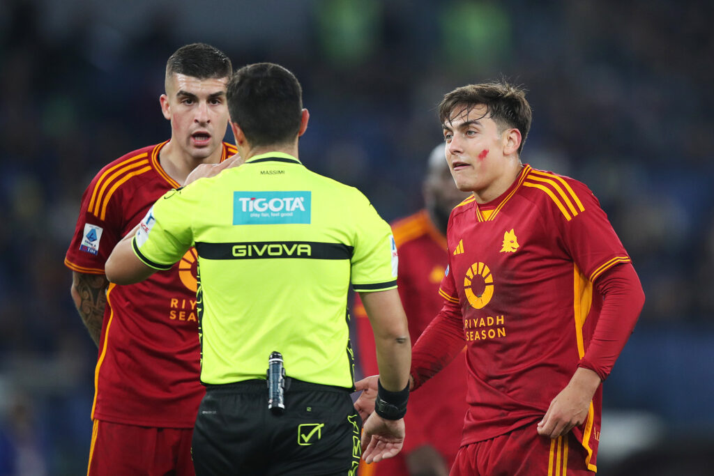 dybala mancini massimi AS Roma v Udinese Calcio - Serie A TIM