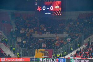 Settore ospiti SK Slavia Praha v AS Roma: Group G - UEFA Europa League 2023/24