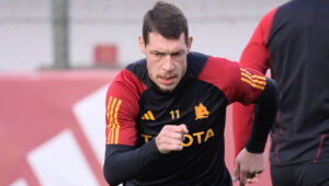 Belotti AS Roma Training Session