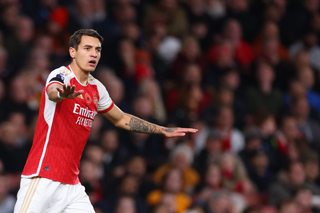 kiwior Arsenal FC v Burnley FC - Premier League