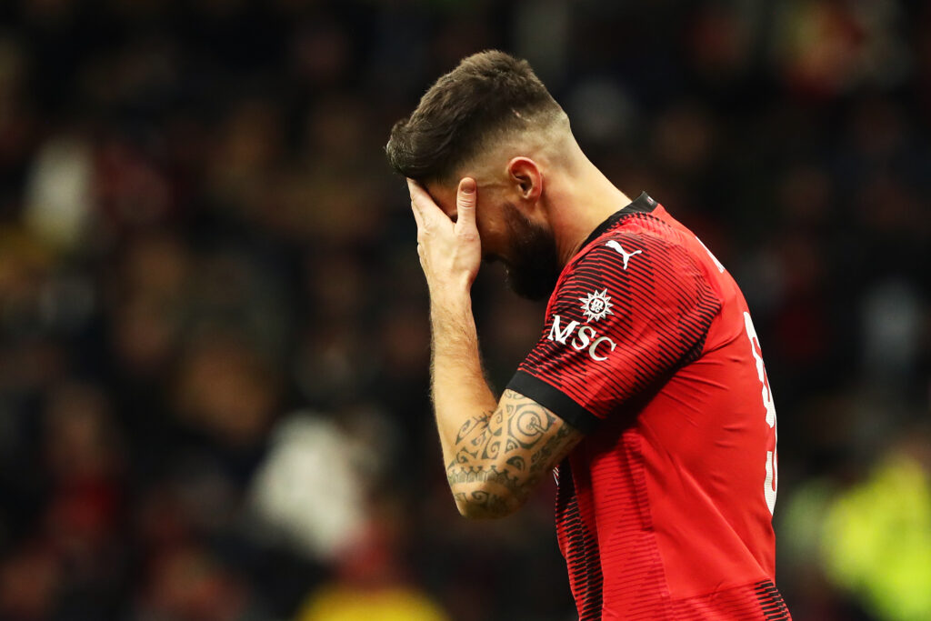 giroud AC Milan v Borussia Dortmund: Group F - UEFA Champions League 2023/24