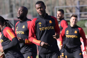 Ndicka Lukaku AS Roma Training Session