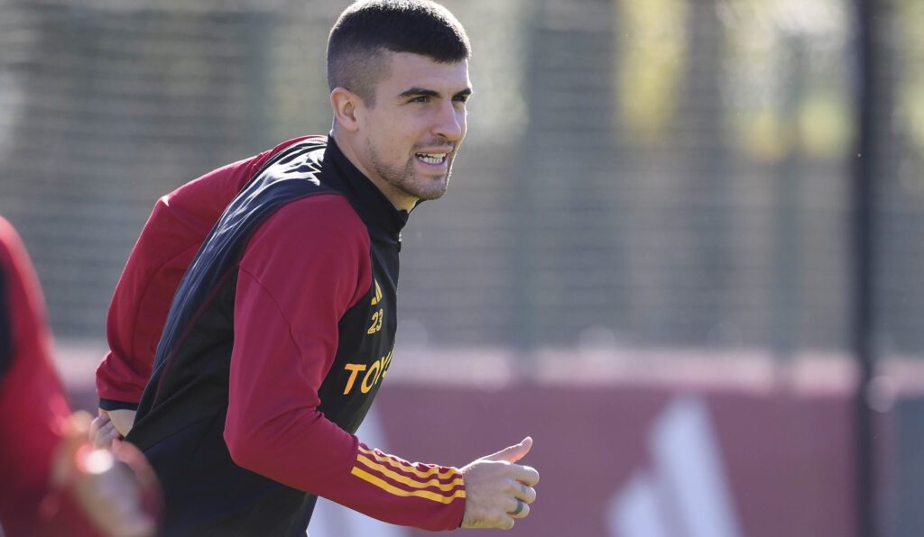mancini AS Roma Training Session