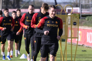 Belotti AS Roma Training Session