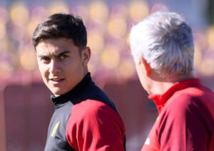 Dybala Mourinho AS Roma Training Session