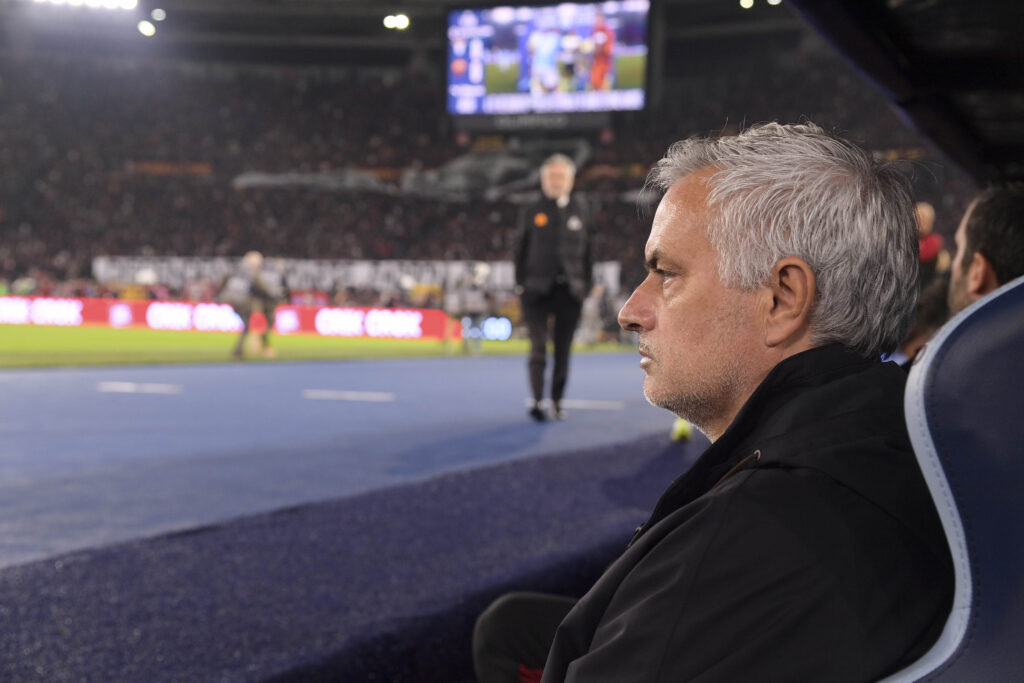 mourinho SS Lazio v AS Roma - Serie A TIM