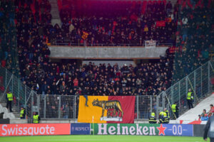 Settore ospiti SK Slavia Praha v AS Roma: Group G - UEFA Europa League 2023/24