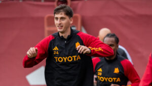 Kumbulla AS Roma Training Session