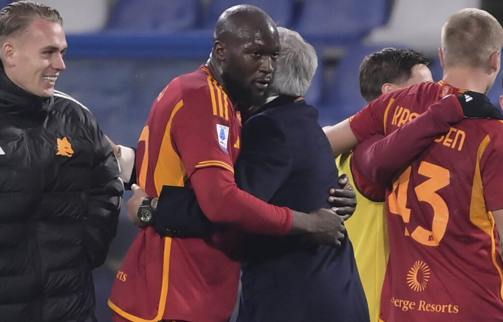Mourinho Lukaku US Sassuolo v AS Roma - Serie A TIM
