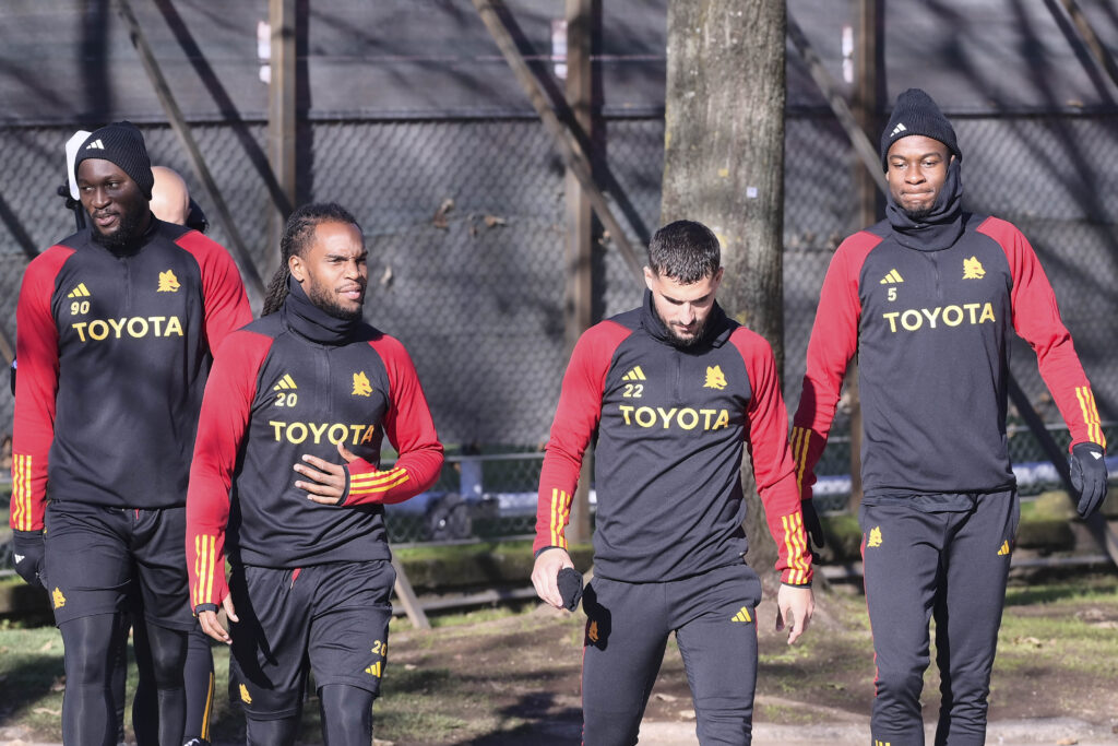 lukaku renato sanches aouar ndicka AS Roma Training Session