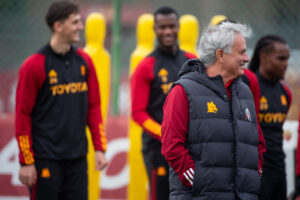 Mourinho AS Roma Training Session And Press Conference - UEFA Europa League 2023/24