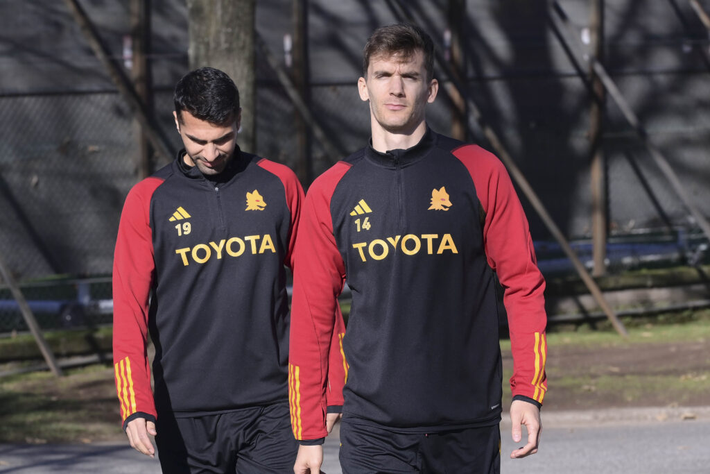 llorente Celik AS Roma Training Session