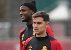 Dybala Ndicka AS Roma Training Session