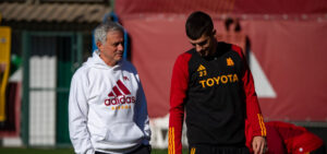 Mancini Mourinho AS Roma Training Session