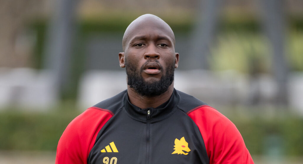 lukaku AS Roma Training Session And Press Conference - UEFA Europa League 2023/24