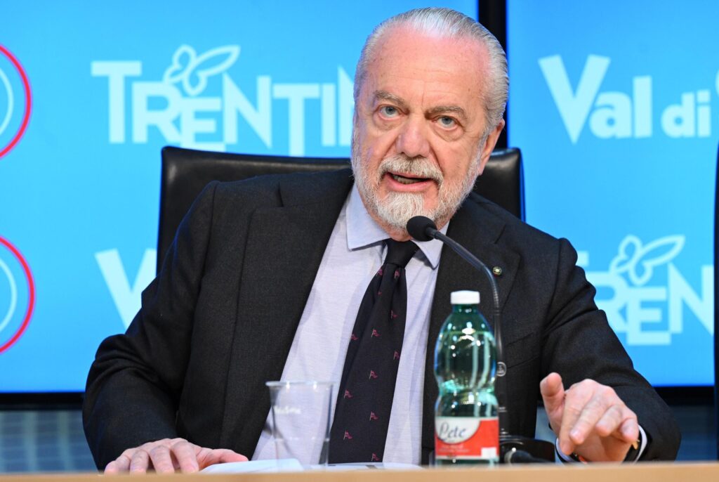 de laurentiis SSC Napoli Training Session And Press Conference