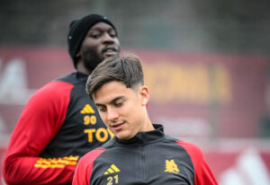 Dybala Lukaku AS Roma Training Session