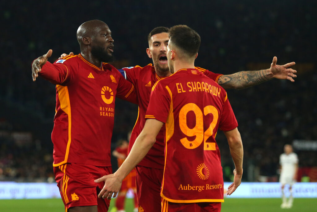 Lukaku, Pellegrini, el Shaarawy AS Roma v Hellas Verona FC - Serie A TIM