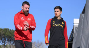 De Rossi Dybala AS Roma Training Session