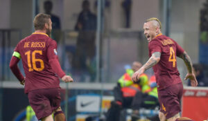 de rossi nainggolan FC Internazionale v AS Roma - Serie A