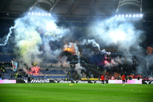Fumogeni SS Lazio v AS Roma - Coppa Italia