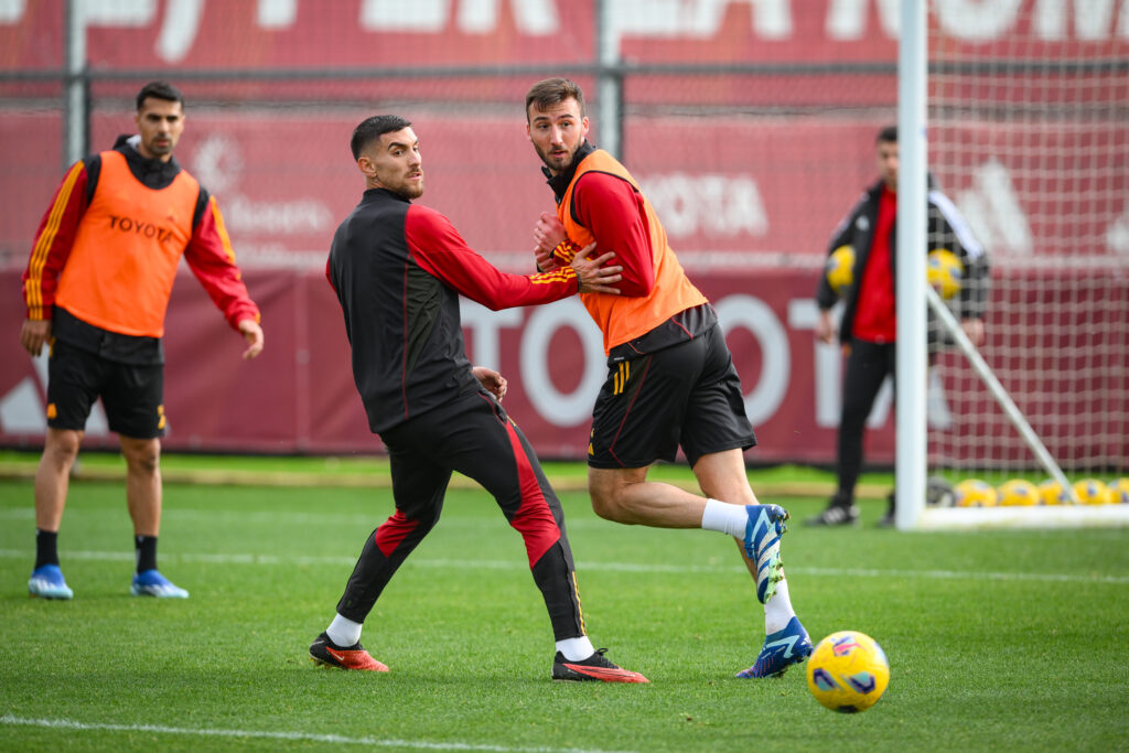 pellegrini cristante AS Roma Training &amp; Press Conference