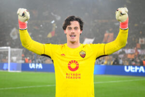Svilar AS Roma v Feyenoord: Knockout Round Play-offs Second Leg - UEFA Europa League 2023/24
