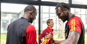 Ndicka Abraham AS Roma Training Session &amp; Press Conference