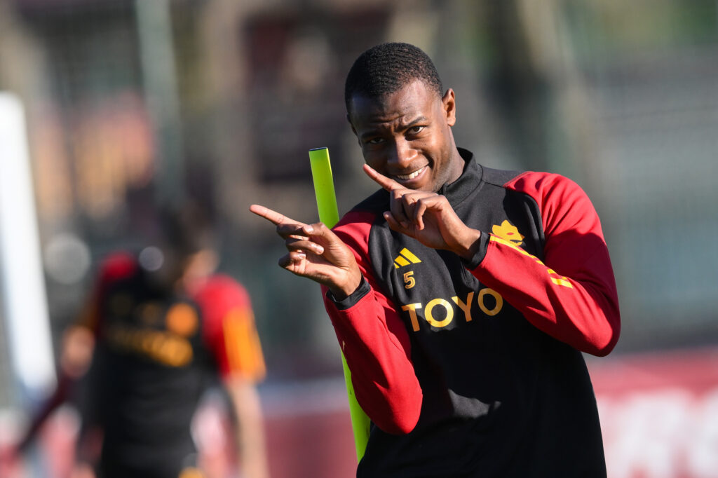 ndicka AS Roma Training Session &amp; Press Conference
