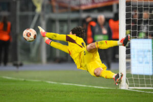 Svilar AS Roma v Feyenoord: Knockout Round Play-offs Second Leg - UEFA Europa League 2023/24